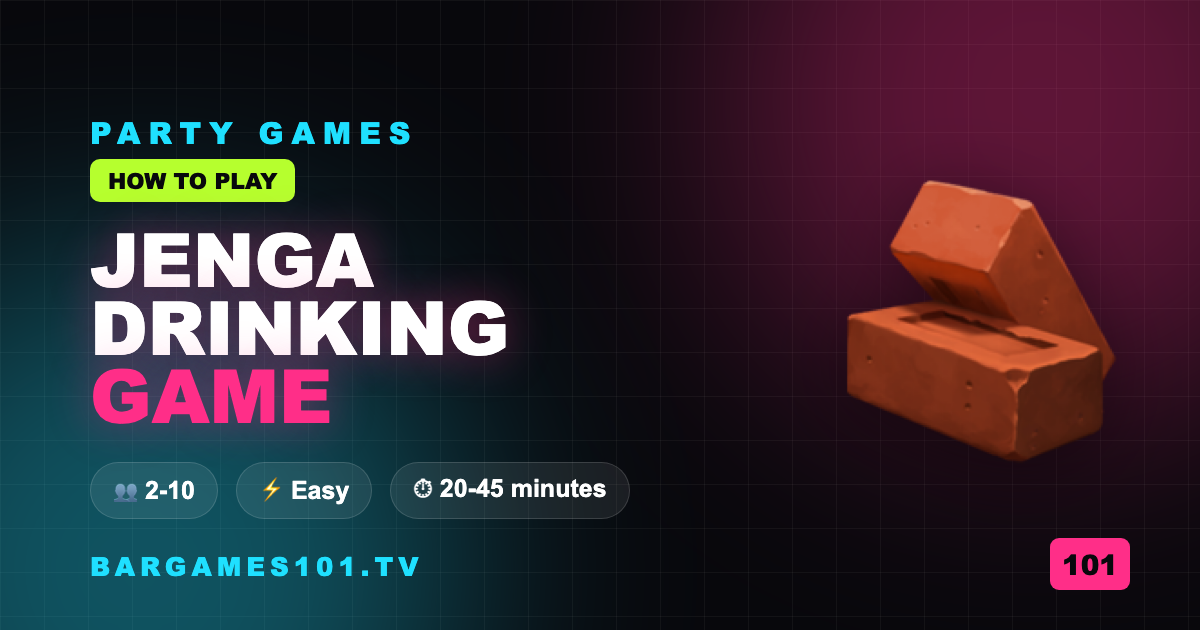 How to Play Jenga Drinking Game
